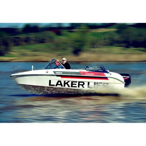 Лодка стеклопластиковая LAKER V450 Премиум (белый)